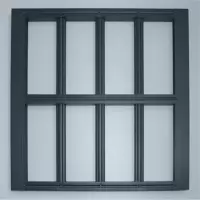 红木纹银白金橡金色乳白咖啡灰色香槟黑色铝合金防盗窗网厂家直销 灰色不包边