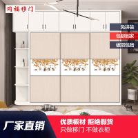 衣柜推拉移家用实木多层板耐磨板现代简约. 多层实木板 款式1