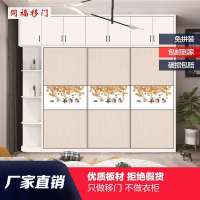 衣柜推拉移家用实木多层板耐磨板现代简约. 防水耐磨板 款式6