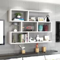 墙上置物架简约现代墙架壁挂吊柜挂柜吊柜卧室创意墙书柜壁柜酒架