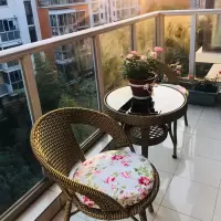 藤椅三件套茶桌家用阳台小桌椅休闲户外腾椅茶几单人靠背椅子组合