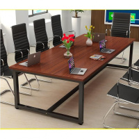 简约现代会议桌桌子工作台长方形小型4人6人简易公司办公桌