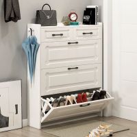 鞋柜家用口超薄17cm经济型多功能简约现代厅柜玄关柜收纳鞋架