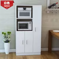 餐边柜简约现代厨房柜子置物架橱柜灶台碗柜微波炉柜收纳柜储物柜 白色 130*80*40