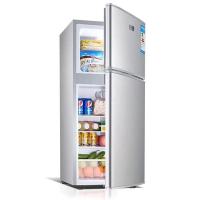 特价家用小冰箱双门三门志冷冻冷藏高小型迷你静音节能电冰箱|52S110L银色双门