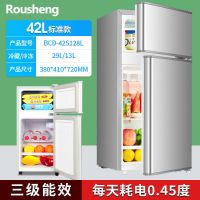 [全新]小型冰箱家用两门冰箱租房二人双门冷藏冷冻冻肉省电特价|双门/128B42升/银三级