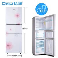 三开门家用小冰箱130L电冰箱双门冷冻小型冰箱节能|200天山白