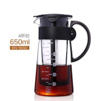咖啡冷萃壶滴漏式带滤网冷泡壶美式玻璃咖啡壶家用小型萃茶|4杯份(650ml)_KN-9650