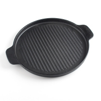 铸铁炭炉生铁碳烤炉铸铁炭烧烤炉加厚火锅炉子炭火炉烧炭烤火炉|26.5cm条纹烤盘