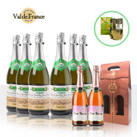 沃迪安系列无醇无酒精有机果酒 法国诺曼底 六口味气泡酒原瓶进口 750ml单瓶双支礼盒装 甜型青苹果六支装750ml*6