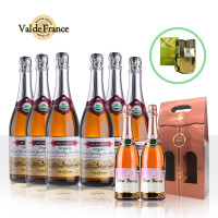 沃迪安系列无醇无酒精有机果酒 法国诺曼底 六口味气泡酒原瓶进口 750ml单瓶双支礼盒装 甜型石榴味六支装750ml*6