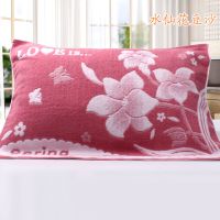 枕巾加大加厚一对装情侣欧式大号加厚款四季不掉色忱巾