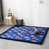 加厚榻榻米地垫珊瑚绒卧室客厅地毯飘窗垫床边毯儿童房宝宝爬行垫