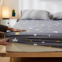 棕垫套席梦思薄款床垫纯棉印花床笠保护套防滑薄垫套全棉床罩