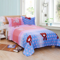 被单单人双人床单卡通寝室床单亲肤磨毛床单学生宿舍