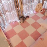 ins地毯卧室满铺可爱地垫拼接网红同款方块少女心房间客厅床边毯