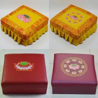 佛教用品皮革拜凳拜垫寺庙佛堂加厚拜佛垫拜跪垫坐禅垫打坐垫厂家