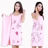 可穿浴巾女成人吊带浴裙吸水裹胸大毛巾比起棉纯棉柔软