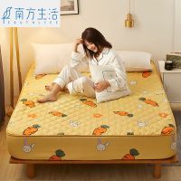 床笠加厚夹棉床罩席梦思保护套亲肤单人双人床垫子防尘罩