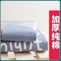 双人棉麻全棉单件粗布单人夏季加厚学生宿舍