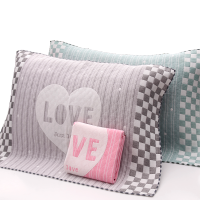 成人儿童纱布枕巾加大加厚高档四季通用布艺枕巾