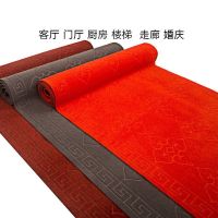 可裁剪商用家用地毯酒店商场大红色脚垫楼梯过道满铺地毯门垫脚垫