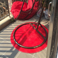 圆形地毯家用可水洗圆形垫 单人双人吊篮地垫 电脑桌椅瑜伽垫