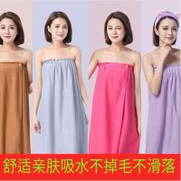 汗蒸服女浴巾美容院桑拿浴袍抹胸浴裙酒店浴衣养生理疗馆薄围裹胸
