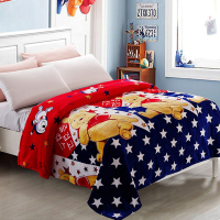 绒床单毛毯 毯子 薄款加密云貂绒 加厚 珊瑚绒毯 床上用品