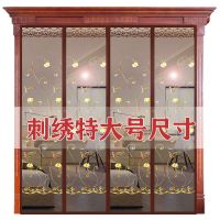 夏季免打孔大门防蚊门帘杨棉家用隔断帘客厅双扇门防苍蝇纱窗纱门