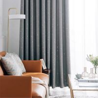 新款全遮光窗帘客厅加厚北欧风简约现代卧室遮阳隔热2020窗帘布料