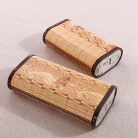 麻将空心枕竹枕竹藤枕头保健枕空心枕夏天麻将凉枕头汗蒸房专用枕