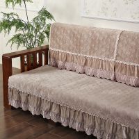 沙发靠背垫布艺防滑通用实木坐垫四季新中式简约纯色沙发垫代