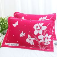 枕巾纯棉一对装成人三层纱布加大加厚枕头巾柔软吸汗高档