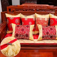 中式抱枕含芯大靠背红木沙发定制中式靠枕喜庆抱枕方形沙发靠枕