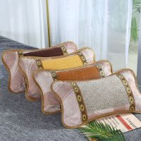 宿舍午睡清凉竹叶枕枕头夏凉枕夏季单人冰丝藤席枕芯竹凉枕