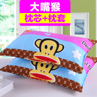 枕头枕芯套装一对送枕套情侣家用双人成人学生宿舍单人可爱少女心|大嘴猴【枕芯+枕套】二只