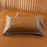 头片夏季枕头套草席夏天凉竹凉枕套双面藤枕套枕套大号冰丝凉席|古藤枕套（夏日摩卡）