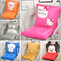 卡通连体坐垫靠垫背一体办公室椅垫加厚学生座垫餐椅凳子屁股垫子