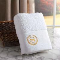 面巾方巾吸水柔软美容院全白色纯棉加大厚喜来登酒店浴巾宾馆毛巾|金S标500克80X150 80x40cm