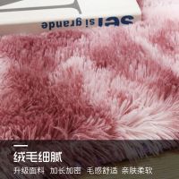 客厅卧室长毛扎染地毯茶几毯家用现代简约地垫床边卧室满铺飘窗垫