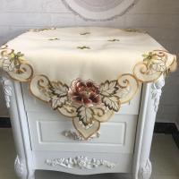 床头柜布艺罩布盖布沙发靠背巾万能正方形小桌布台布防尘现代简约