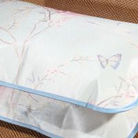 『一对』夏季枕头冰丝枕套2只凉席枕头双面枕凉夏天凉爽两面凉枕|冰丝枕套款式十八2只(不含枕芯)