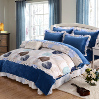 被套床单吧韩版珊瑚绒加厚冬季保暖1.5法兰绒1.2m床m1.8米四件套