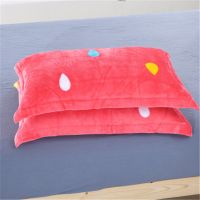 发莱绒枕套学生宿舍冬季保暖毛绒法兰绒珊瑚绒枕头罩