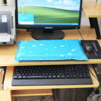 冰枕头 海棉水枕 夏天 降温 儿童凉枕头 睡垫 海绵可充水 水枕头|大号海棉水枕-水珠