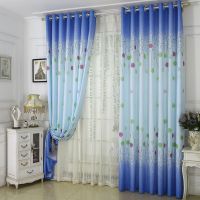 遮光窗帘成品半遮光简约现代遮阳飘窗帘布卧室落地窗纱帘客厅