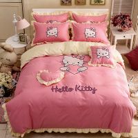 卡通绣花公主风四件套韩版刺绣床单被套学生宿舍床上用品被罩套件