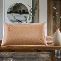 夏季冰丝枕套夏天凉枕套枕头套双面凉席一对拍2