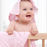 婴儿浴巾纯棉超柔吸水新生儿童宝宝纱布巾冬季洗澡巾家用速干毛巾